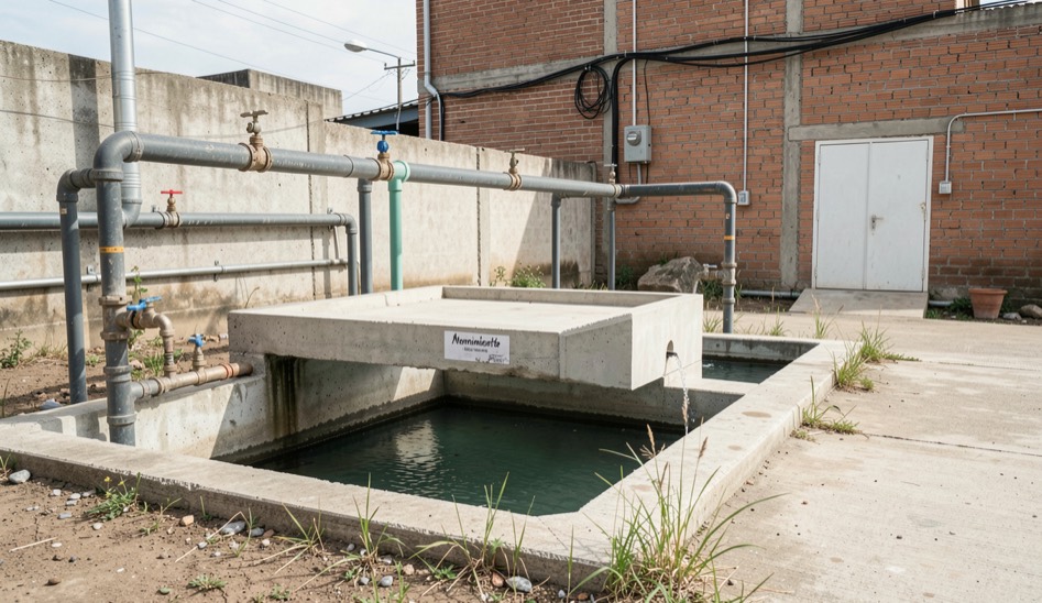 Infraestructura de saneamiento y agua vinculada a la rúbrica Mantenimiento, en un entorno local real.